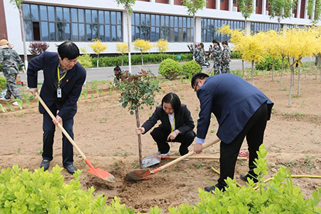 曹妃甸校区又添新绿 ——十万株花苗落户UG环球官方网
