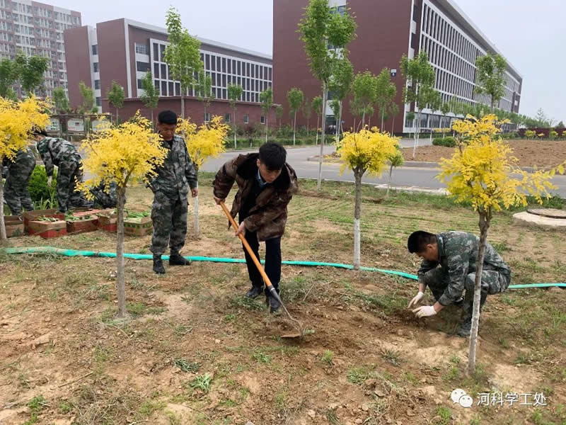 UG环球官方网学管干部全面开展绿化校园劳动教育实践活动