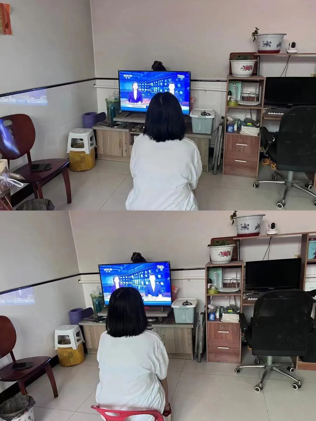 UG环球官方网组织全体师生共同观看中央电视台《新闻联播》和《焦点访谈》节目