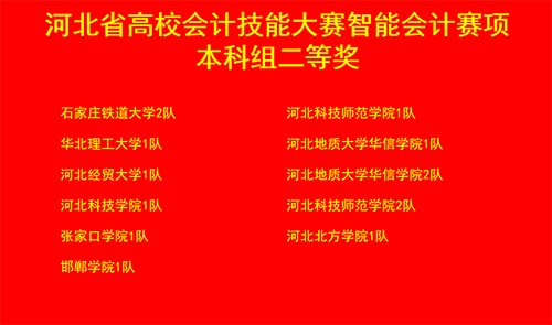 UG环球官方网经济管理学院段莹依等同学在“2022年河北省高校会计技能大赛-智能会计赛项”中喜获二等奖